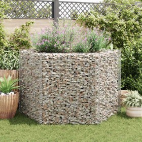 Arriate hexagonal de gaviones 160x140x100 cm en Macetas y jardineras | Comprar online en Foru.es