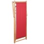Silla de playa plegable de tela y estructura de madera roja en Sillas de jardín | Comprar online en Foru.es