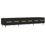Mueble de TV madera de ingeniería negro 150x36x30 cm de vidaXL, Muebles TV - Ref: Foro24-829133, Precio: 114,53 €, Descuento: %
