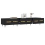 Mueble de TV madera de ingeniería negro 150x36x30 cm de vidaXL, Muebles TV - Ref: Foro24-829133, Precio: 114,53 €, Descuento: %