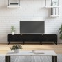 Mueble de TV madera de ingeniería negro 150x36x30 cm de vidaXL, Muebles TV - Ref: Foro24-829173, Precio: 132,51 €, Descuento: %