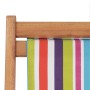 Silla de playa plegable tela y estructura de madera multicolor en Sillas de jardín | Comprar online en Foru.es