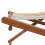Silla de playa plegable tela y estructura de madera multicolor en Sillas de jardín | Comprar online en Foru.es