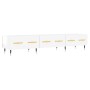 Mueble de TV madera de ingeniería blanco brillo 150x36x30 cm de vidaXL, Muebles TV - Ref: Foro24-829134, Precio: 95,05 €, Des...