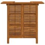 Mesa alta de bar de madera de acacia maciza 110x50x105 cm en Mesas de jardín | Comprar online en Foru.es
