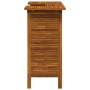 Mesa alta de bar de madera de acacia maciza 110x50x105 cm en Mesas de jardín | Comprar online en Foru.es