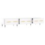 Mueble de TV madera de ingeniería blanco brillo 150x36x30 cm de vidaXL, Muebles TV - Ref: Foro24-829134, Precio: 95,05 €, Des...