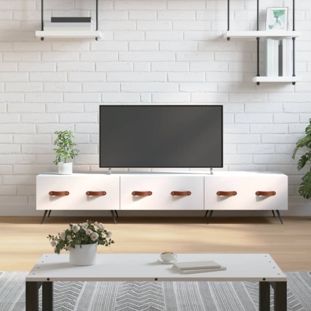 Mueble de TV madera de ingeniería blanco 150x36x30 cm de vidaXL, Muebles TV - Ref: Foro24-829124, Precio: 89,93 €, Descuento: %