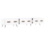 Mueble de TV madera de ingeniería blanco 150x36x30 cm de vidaXL, Muebles TV - Ref: Foro24-829124, Precio: 89,93 €, Descuento: %