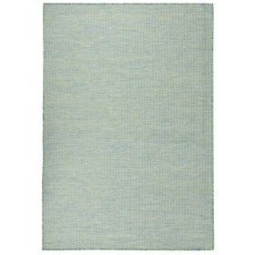 Alfombra de exterior de tejido plano turquesa 140x200 cm de vidaXL, Alfombras - Ref: Foro24-340804, Precio: 72,50 €, Descuent...