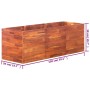 Arriate de madera de acacia 150x50x50 cm en Macetas y jardineras | Comprar online en Foru.es