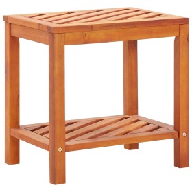 Mesa auxiliar de madera maciza acacia 45x33x45 cm en Mesas auxiliares | Comprar online en Foru.es