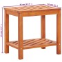 Mesa auxiliar de madera maciza acacia 45x33x45 cm en Mesas auxiliares | Comprar online en Foru.es