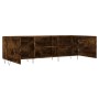 Mueble de TV madera de ingeniería roble ahumado 150x30x50 cm de vidaXL, Muebles TV - Ref: Foro24-829097, Precio: 90,50 €, Des...