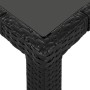 Juego de comedor de jardín 5 piezas de ratán sintético negro en Conjuntos de jardín | Comprar online en Foru.es
