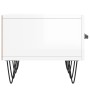 Mueble de TV madera de ingeniería blanco brillo 150x36x30 cm de vidaXL, Muebles TV - Ref: Foro24-829150, Precio: 92,07 €, Des...