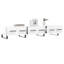 Mueble de TV madera de ingeniería blanco brillo 150x36x30 cm de vidaXL, Muebles TV - Ref: Foro24-829174, Precio: 118,94 €, De...
