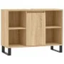 Mueble de baño madera de ingeniería roble Sonoma 80x33x60 cm de vidaXL, Tocadores de baño - Ref: Foro24-831639, Precio: 68,67...