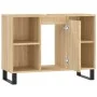 Mueble de baño madera de ingeniería roble Sonoma 80x33x60 cm de vidaXL, Tocadores de baño - Ref: Foro24-831639, Precio: 68,67...