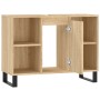 Mueble de baño madera de ingeniería roble Sonoma 80x33x60 cm de vidaXL, Tocadores de baño - Ref: Foro24-831639, Precio: 69,49...