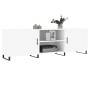 Mueble de TV madera de ingeniería blanco brillante 150x30x50 cm de vidaXL, Muebles TV - Ref: Foro24-829118, Precio: 130,22 €,...