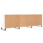 Mueble de TV madera de ingeniería blanco brillante 150x30x50 cm de vidaXL, Muebles TV - Ref: Foro24-829118, Precio: 130,22 €,...