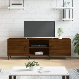 Mueble de TV madera de ingeniería roble marrón 150x30x50 cm de vidaXL, Muebles TV - Ref: Foro24-829107, Precio: 105,60 €, Des...