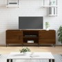 Mueble de TV madera de ingeniería roble marrón 150x30x50 cm de vidaXL, Muebles TV - Ref: Foro24-829107, Precio: 107,30 €, Des...