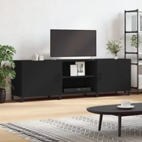 Mueble para TV madera de ingeniería negro 150x30x50 cm de vidaXL, Muebles TV - Ref: Foro24-829117, Precio: 139,80 €, Descuent...