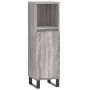 Armario de baño madera contrachapada gris Sonoma 30x30x100 cm de vidaXL, Tocadores de baño - Ref: Foro24-831570, Precio: 46,6...
