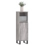 Armario de baño madera contrachapada gris Sonoma 30x30x100 cm de vidaXL, Tocadores de baño - Ref: Foro24-831570, Precio: 46,6...