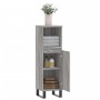Armario de baño madera contrachapada gris Sonoma 30x30x100 cm de vidaXL, Tocadores de baño - Ref: Foro24-831570, Precio: 46,6...