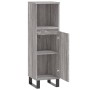 Armario de baño madera contrachapada gris Sonoma 30x30x100 cm de vidaXL, Tocadores de baño - Ref: Foro24-831570, Precio: 46,6...