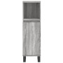 Armario de baño madera contrachapada gris Sonoma 30x30x100 cm de vidaXL, Tocadores de baño - Ref: Foro24-831570, Precio: 46,6...