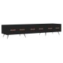 Mueble de TV madera de ingeniería negro 150x36x30 cm de vidaXL, Muebles TV - Ref: Foro24-829125, Precio: 111,28 €, Descuento: %