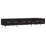 Mueble de TV madera de ingeniería negro 150x36x30 cm de vidaXL, Muebles TV - Ref: Foro24-829125, Precio: 111,28 €, Descuento: %