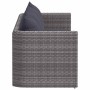 Set de sofás de jardín 4 piezas y cojines ratán sintético gris en Sofás de exterior | Comprar online en Foru.es
