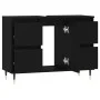 Mueble de baño madera de ingeniería negro 80x33x60 cm de vidaXL, Tocadores de baño - Ref: Foro24-831645, Precio: 75,93 €, Des...