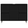 Mueble de baño madera de ingeniería negro 80x33x60 cm de vidaXL, Tocadores de baño - Ref: Foro24-831645, Precio: 75,93 €, Des...