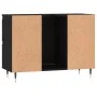 Mueble de baño madera de ingeniería negro 80x33x60 cm de vidaXL, Tocadores de baño - Ref: Foro24-831645, Precio: 75,93 €, Des...