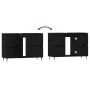 Mueble de baño madera de ingeniería negro 80x33x60 cm de vidaXL, Tocadores de baño - Ref: Foro24-831645, Precio: 75,93 €, Des...