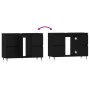 Mueble de baño madera de ingeniería negro 80x33x60 cm de vidaXL, Tocadores de baño - Ref: Foro24-831645, Precio: 76,96 €, Des...