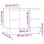 Mueble de baño madera de ingeniería negro 80x33x60 cm de vidaXL, Tocadores de baño - Ref: Foro24-831645, Precio: 75,93 €, Des...
