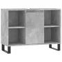 Mueble de baño madera de ingeniería gris hormigón 80x33x60 cm de vidaXL, Tocadores de baño - Ref: Foro24-831640, Precio: 60,0...