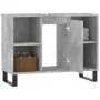 Mueble de baño madera de ingeniería gris hormigón 80x33x60 cm de vidaXL, Tocadores de baño - Ref: Foro24-831640, Precio: 60,0...