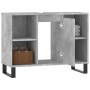 Mueble de baño madera de ingeniería gris hormigón 80x33x60 cm de vidaXL, Tocadores de baño - Ref: Foro24-831640, Precio: 60,8...
