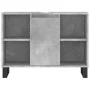 Mueble de baño madera de ingeniería gris hormigón 80x33x60 cm de vidaXL, Tocadores de baño - Ref: Foro24-831640, Precio: 60,0...