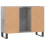 Mueble de baño madera de ingeniería gris hormigón 80x33x60 cm de vidaXL, Tocadores de baño - Ref: Foro24-831640, Precio: 60,0...