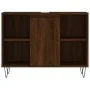 Mueble de baño madera de ingeniería roble marrón 80x33x60 cm de vidaXL, Tocadores de baño - Ref: Foro24-831635, Precio: 57,86...