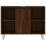 Mueble de baño madera de ingeniería roble marrón 80x33x60 cm de vidaXL, Tocadores de baño - Ref: Foro24-831635, Precio: 58,58...